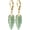 B01, variant on Simple Single Stone Drop Earrings,18K Yellow Gold Plated Natural Geometric Crystal Quartz Gemstone Dangle Earrings for Women[y5317]
