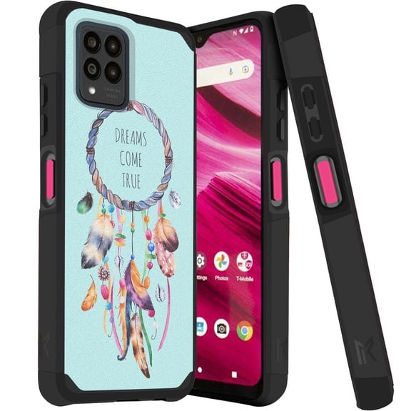 MetKase Hybrid Series Case for T-Mobile REVVL 6 Pro 5G (Magnetic Mount Ready Dual Layer Slim Cover) - Dreamcatcher