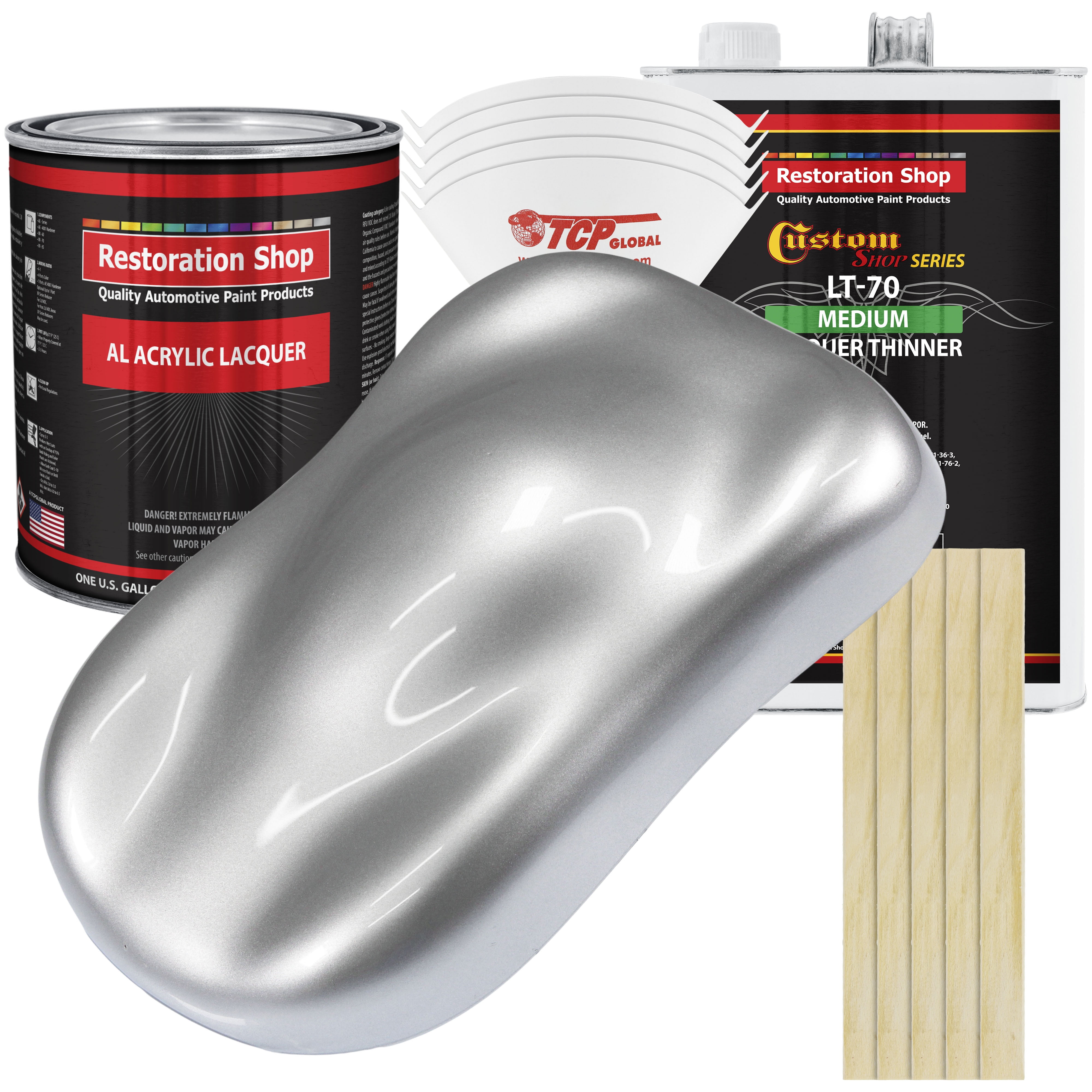 Restoration Shop Iridium Silver Metallic Acrylic Lacquer Auto Paint
