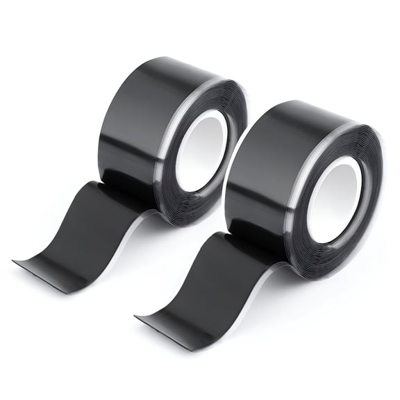 ICERUN 2 Rolls Self Fusing Silicone Tape,1 Inch x 10ft Hose Repair Tape Waterproof Silicone Sealing Tape Pipe Repair Tape Self Fusing Rescue Tape for Plumbing Electrical Cables