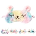 thumbnail image 2 of Coofit Sleep Mask Lovely Plush Cute Elastic Eye Mask Sleeping Blindfold Mask for Home, 2 of 10