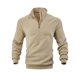 thumbnail image 4 of pstuiky camisa de manga larga para hombre, Sudadera con capucha informal de manga larga con media cremallera y cuello alto para hombre, color liso, con bolsillos tops de invierno para hombre xl, 4 of 9