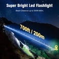 thumbnail image 6 of YTAKY Flashlight, 100000 Lumens Super Bright XHP70.2 Flashlight, 3000mAh USB Rechargeable, Zoomable IPX6 Waterproof Torch for Hiking Hunting Camping, 6 of 12