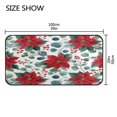 thumbnail image 4 of 39x20 Inch Non-Slip Floor Mat Hallway Runner Rug Entrance Floor Mat Runner for Kitchen and Living Room Red Berries and Flowers, 4 of 8