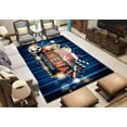 thumbnail image 3 of Blue Movie Area Rug, Home Theater Movie Theater Non Slip Living Room Rug, Stain Resistant Durable Carpet For Indoor Bedroom Office Decor Mat 3 x 5ft, 3 of 6