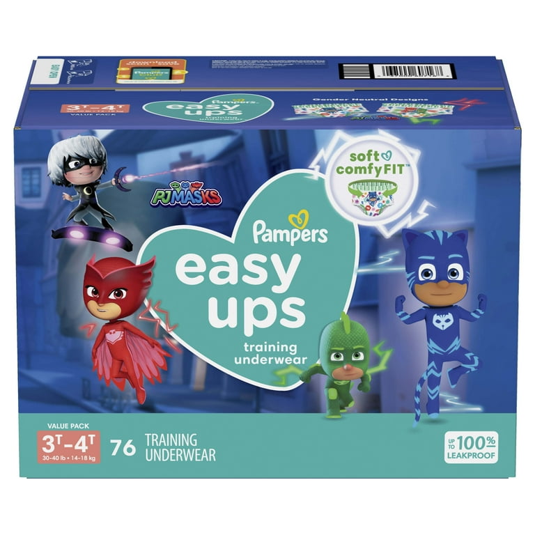 Pampers Easy Ups Bluey Training Pants Toddler Boys Size 3T/4T 76 Count  (Select for More Options) 