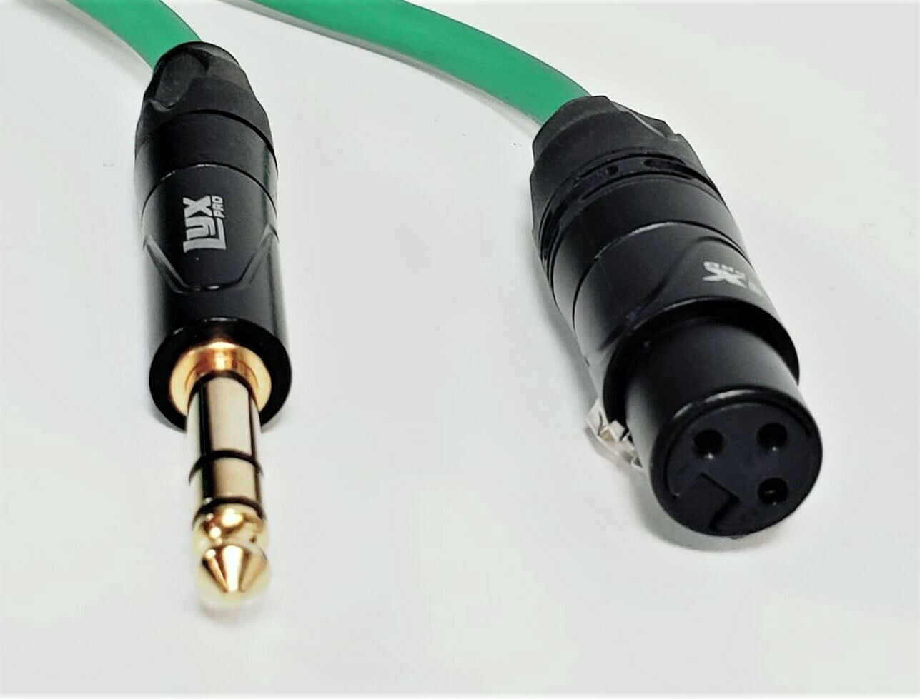 LyxPro 1/4” TRS to XLR Female 100ft LCP Quad Series 4-Conductor Star Quad Cable
