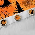 thumbnail image 4 of Homewish Halloween Witch Blackout Curtains, Spooky Tree Pumpkin Curtains Pack of 2 (42x84 Each), Orange Black, 4 of 5