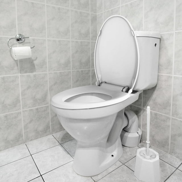 EDTara 17'' Toilet Seat with Cover Soft Close, Toilet Lid Slow Close Quiet No, Easy Installation & Release,Safe PP Material Easy Clean, Comfortable Ergonomic Design, Suitable to Round Toilets