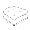 thumbnail image 3 of Pillow Perfect 617879 Outdoor & Indoor Make It Rain Cerulean Wicker Seat Cushion, Blue - Set of 2, 3 of 3