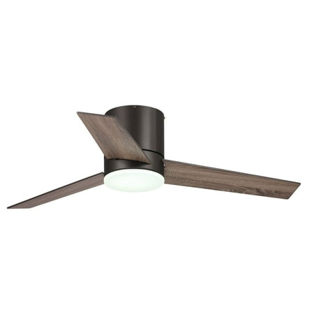 

Parrot Uncle Ceiling Fan with Light and Remote Control Brown Rustic Flush Mount Ceiling Fan with LED 3000K/4000K/6000K 48 inch