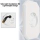 thumbnail image 2 of Cateissary Kit de montaje de luz exterior para montaje en revestimiento, construcción duradera, kit de placa vertical 8141DBL para exteriores, Decoración del hogar negro, 2 of 6