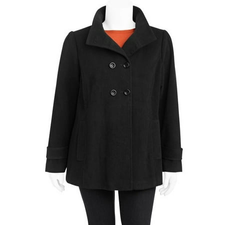 Chic Women S Plus Size Vintage Faux Wool Swing Coat