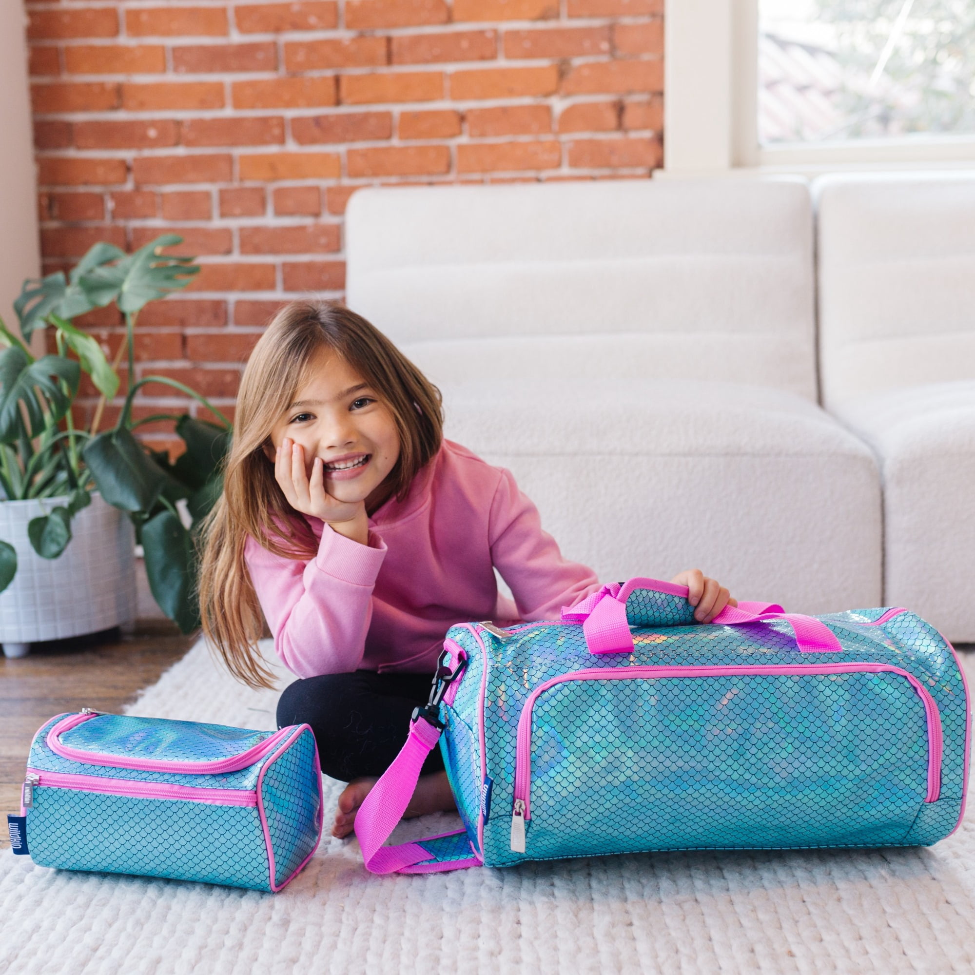 Wildkin Kids Travel Toiletry Bag (Mermaid Scales)