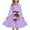 z251126-2-Light Purple, variant on XEGLSBU Girls Christmas Dress Size 14/16 Style Girls Print Party Dress with Lace up Front Long Sleeves and Back Elastic Zipper for Holiday Festive Pageant Gown Black Size 9-10 Years