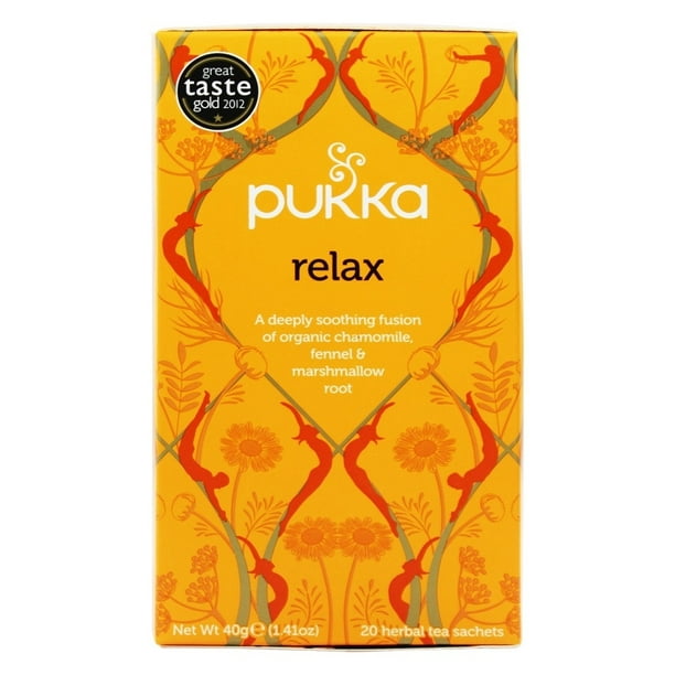 Pukka Herbs Organic Chamomile, Fennel & Marshmallow Root Tea Relax