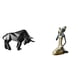 thumbnail image 1 of Escultura Moderna De Resina De Un Toro Y Una Mujer Tribal Africana. Figura Abstracta Coleccionable Para La Entrada, Mesa, Escritorio, Estante, Oficina O Estudio., 1 of 8