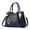 Dark Blue, variant on Mepaouo Women's Top Handle Handbags Vegan Leather Satchel Purses Fashion Chic Tote Bags for Women(White)