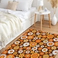 thumbnail image 2 of JML Non-Slip Microfiber & Rubber Doormat - Soft Entryway Rug for Home/Office (24"x36") - Easy Clean Door Mat for Indoor/Outdoor Use, Brown Floral Pattern, 2 of 5