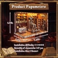 thumbnail image 2 of Book Nook Kit, DIY Miniature Dollhouse Booknook Kit for Adults and Teens, 3D Wooden Puzzle Bookshelf Crafts Kits with LED Light for Family and Friends, 2 of 6