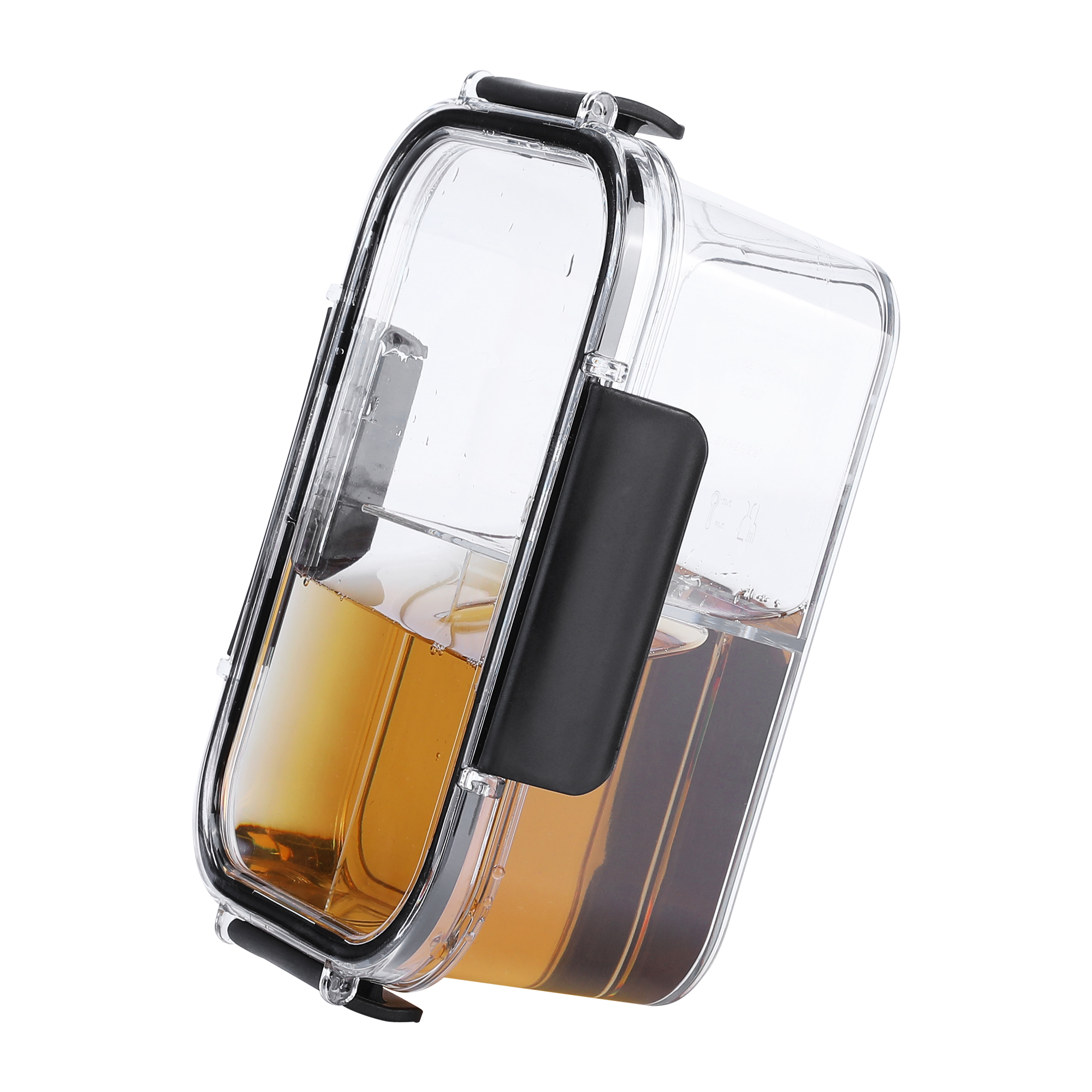 Unique Bargains 5 Packs Food Storage Containers Leakproof Lunch Box 27 oz With-Grid