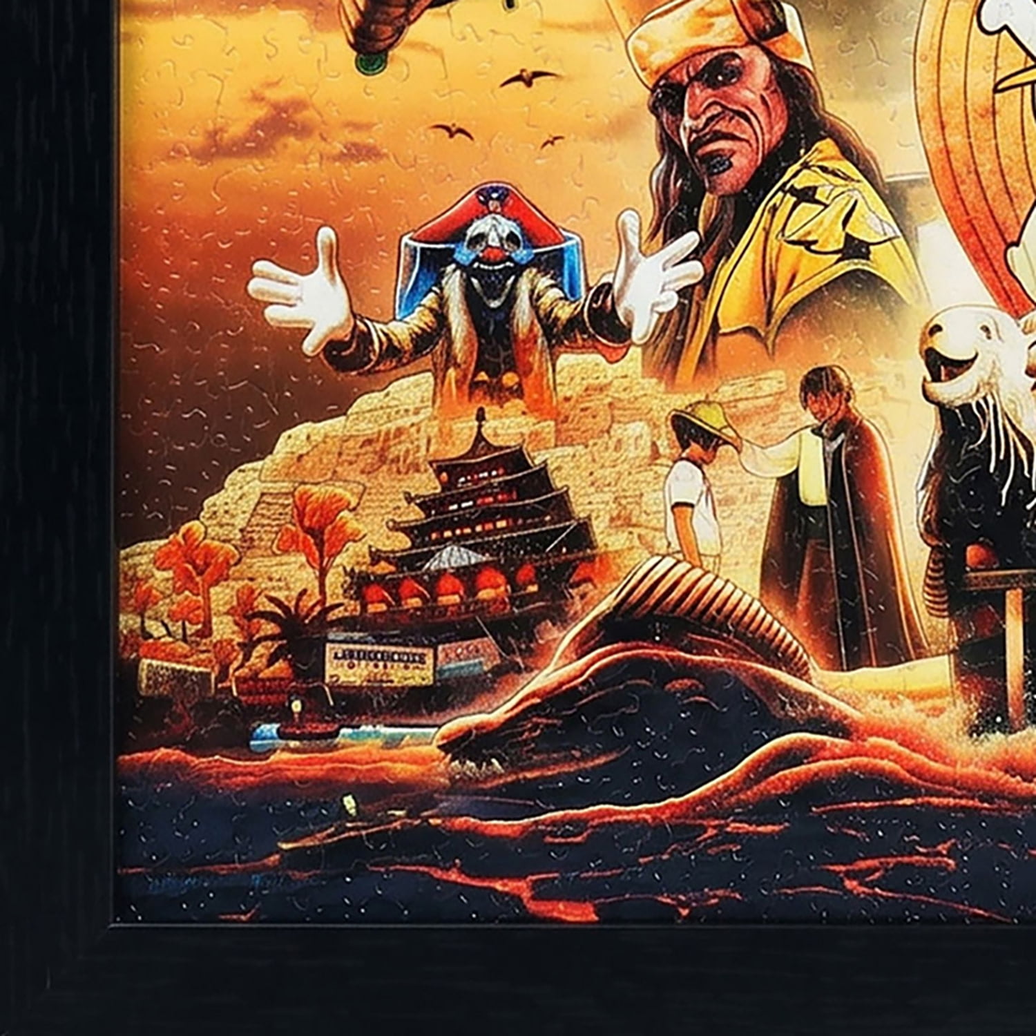 Pyramid : One Piece: Going Merry Sailing - 12x12 Framed Gel Coated Print - Series Character Artwork, Licensed Netflix Wall Decor, Collectible