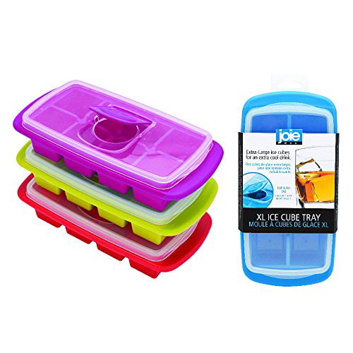 Joie MSC Silicone Ice Ball Tray 4 Cubes Compact Freezer Kitchen Home Gift 