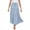 Blue, variant on Riforla Women's Fashion Casual High Waisted MIDI Boho Style Pleated Skirt Womens Skirts Brick Red XL
