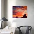 thumbnail image 3 of Nawypu Beautiful Scenery Landscape Monument Valley West Mitten and Merrick Butte Sunset Utah - Canvas Art Wall Art, 3 of 4