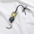 thumbnail image 2 of K-KED Natural Quartz Healing Stone Crystal Pendulum Hanger Woven Car Hanging Pendants-Colorful Fluorite + Citrine Stone-10pcs, 2 of 6