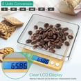 thumbnail image 4 of ORIA Digital Kitchen Scale, Mini Pocket Jewelry Scale, LCD Display Digital Mini Scale 500g/ 0.01g Precise Graduation, Yellow, 4 of 7