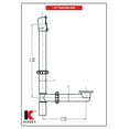 thumbnail image 5 of Keeney 64W Trip Lever Style Bath Drain Assembly, Polished Chrome, 5 of 5