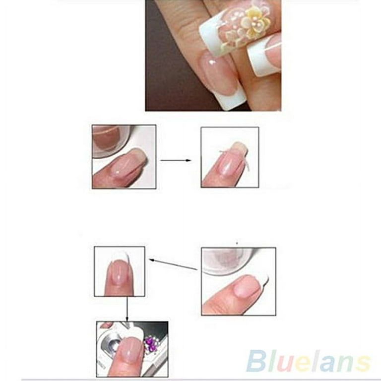 10PCS Form Guide Stickers Tips Design Decal French Manicure Nail