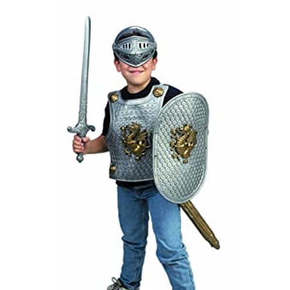 Small World Toys Imaginative Play - Knight in Shining Armor Silver Color