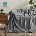 thumbnail image 6 of Bare Home Microplush Fleece Blanket - 300 GSM - Fuzzy Microfleece - Soft & Plush - Giant, Gray, 6 of 10