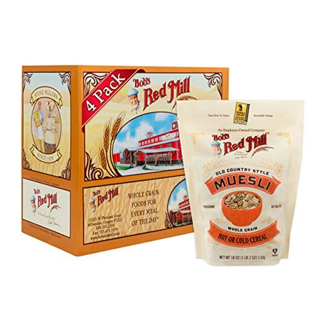 BOBS RED MILL , MUESLI aux Céréales, 18 OZ, (Lot de 4)