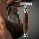 thumbnail image 5 of Afeitadora de facial, de doble, uso diario, de barba, de bambú, maquinillas de afeitar manuales para regalos , Salvador Maquinilla de afeitar manual, 5 of 8