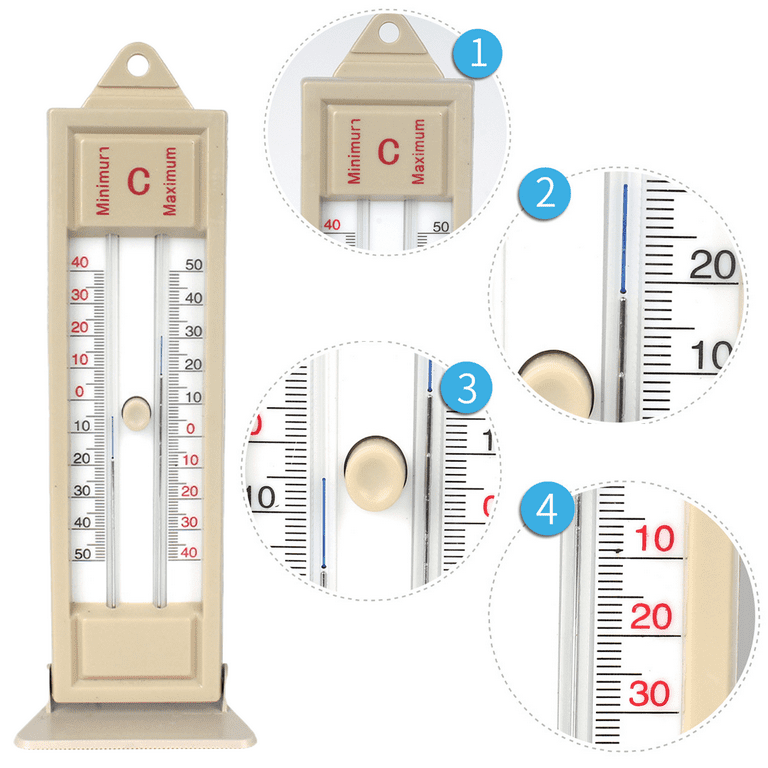 Greenhouse Thermometer - Max Min Thermometer for Greenhouse or Garden  Maximum and Minimum Temperatures Indoor Outdoor Greenhouse Accessories