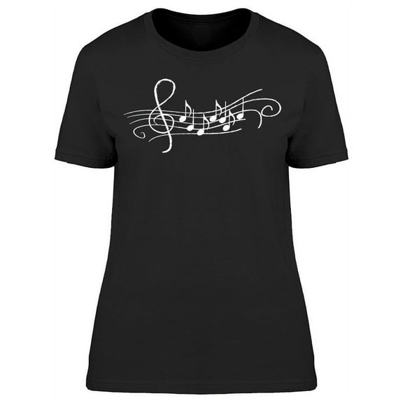 Musical Notes T-Shirt Women -Image by Shutterstock, Female x-Large