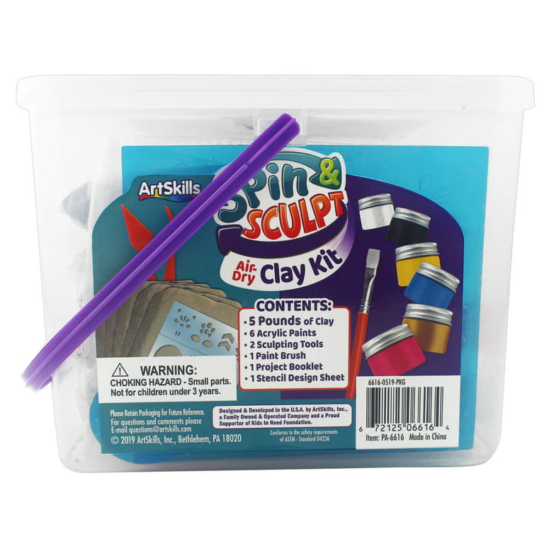 Air Dry Clay, Modeling Air Dry Magic Clay with Sculpting Tools