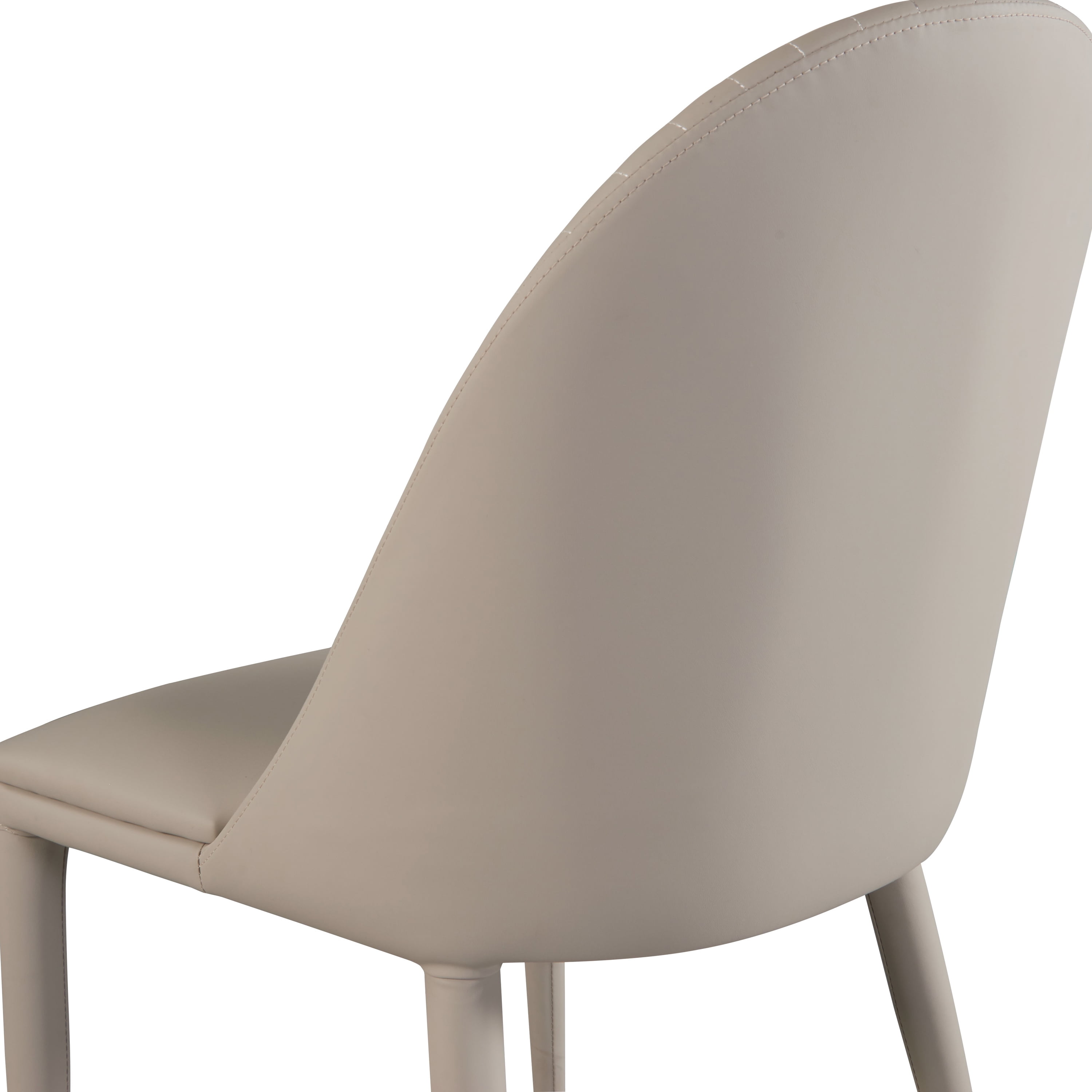 Furniture of America Erowa Modern Upholstered Dining Chairs, Brown (Set of 2)