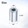 thumbnail image 2 of 10 Packs Galvanized Steel Spacer 3/8" Bore x 3/4" OD x 1-1/16" Length, 2 of 6