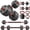 Black + Iron, variant on 66LB Adjustable Dumbbell Set, 4-in-1 Convertible Weights, Dumbbells, Barbell, Kettlebells for Home Gym Workouts
