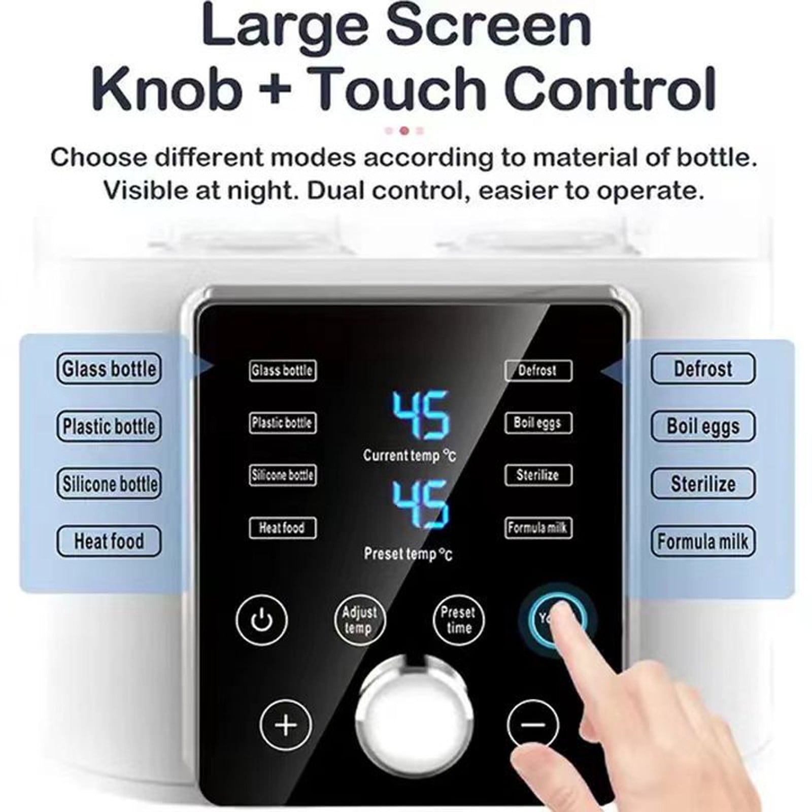 LLDYYDS Multifunctional Egg Constant Temperature Heater for Efficient Bottle Warming and Deep Cleansing with Accurate Heat Control for Food Jars and Milk Containers