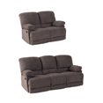 thumbnail image 4 of CorLiving Plush Reclining Chenille Fabric Sofa Set, 4 of 9
