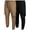 Black Khaki Cargo, variant on Southpole Mens Jogger Pants - 2 Pack Lightweight Stretch Woven Tech Jogger Pants for Men (S-XL)