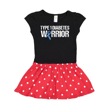

Inktastic Type 1 Diabetes Warrior Gift Toddler Girl Dress