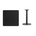 thumbnail image 4 of Flash Furniture 30'' Square Black Laminate Table Top with 18'' Round Table Height Base, 4 of 4