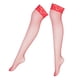 thumbnail image 2 of Medias De rejilla para mujer Yinane Encaje floral Malla De Red rosa talla inconfundible rojo, 2 of 8