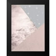 thumbnail image 2 of Urban Epiphany 14x18 Black Modern Framed Museum Art Print Titled - Blush Pink Grey Mountains 1, 2 of 5